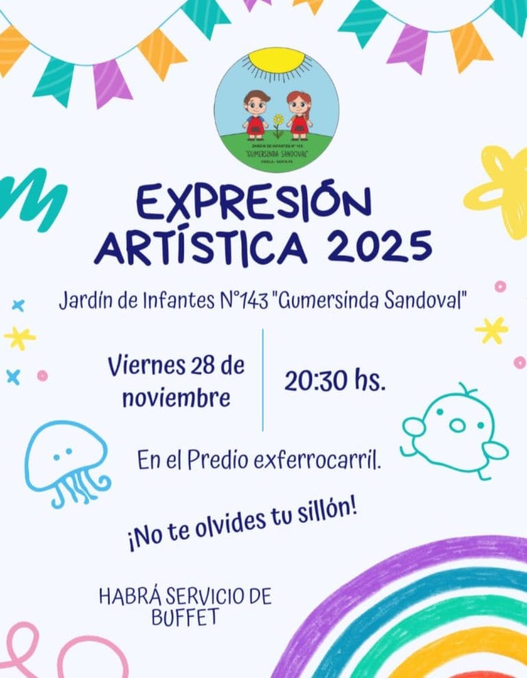 ESTE VIERNES REALIZA SU VELADA ARTISTICA EL JARDIN DE INFANTES DE VIDELA.